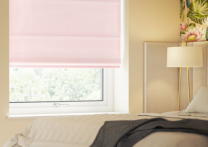 Ultra Luxe Velvet, Light Pink - Roman Blind - Image 5